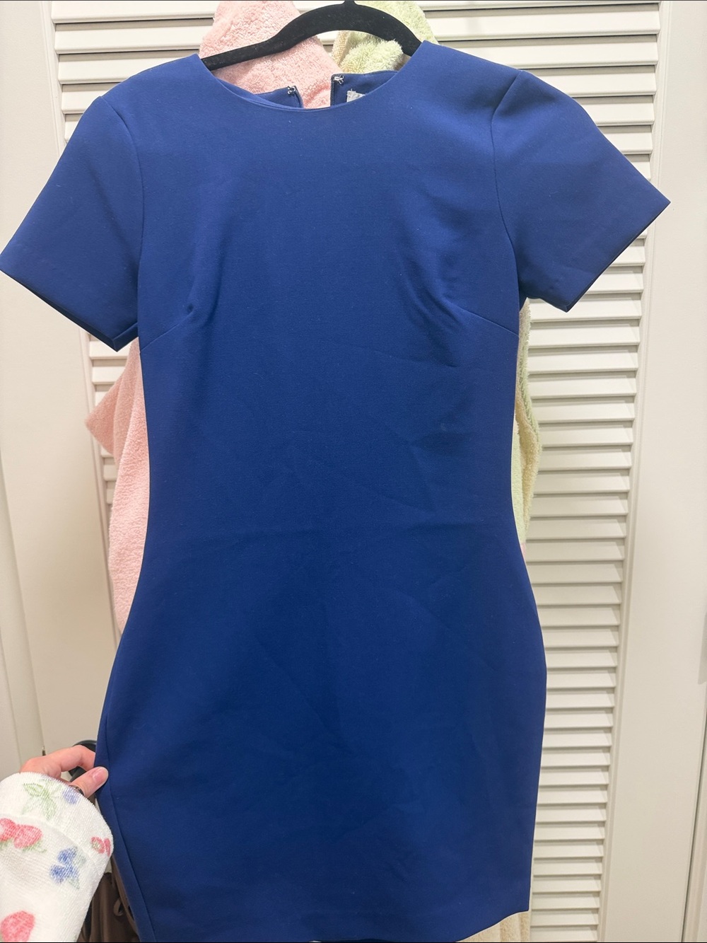 Likely Cobalt Blue Short-Sleeve Sheath Dress